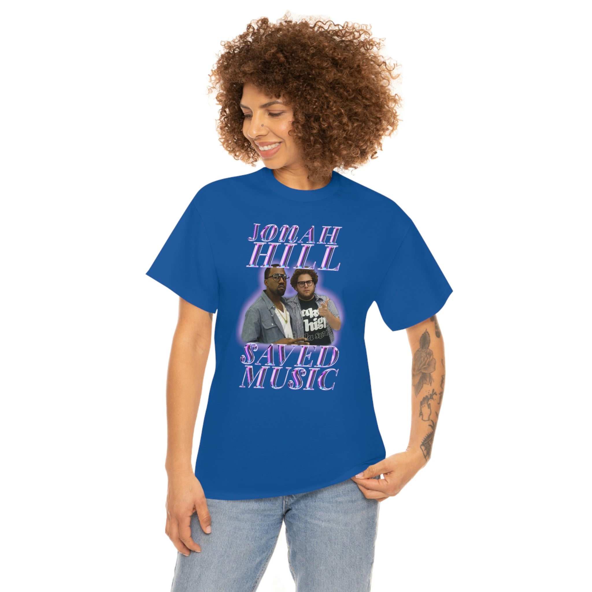 JONAH HILL SAVED MUSIC (KANYE) - Unisex Heavy Cotton Tee