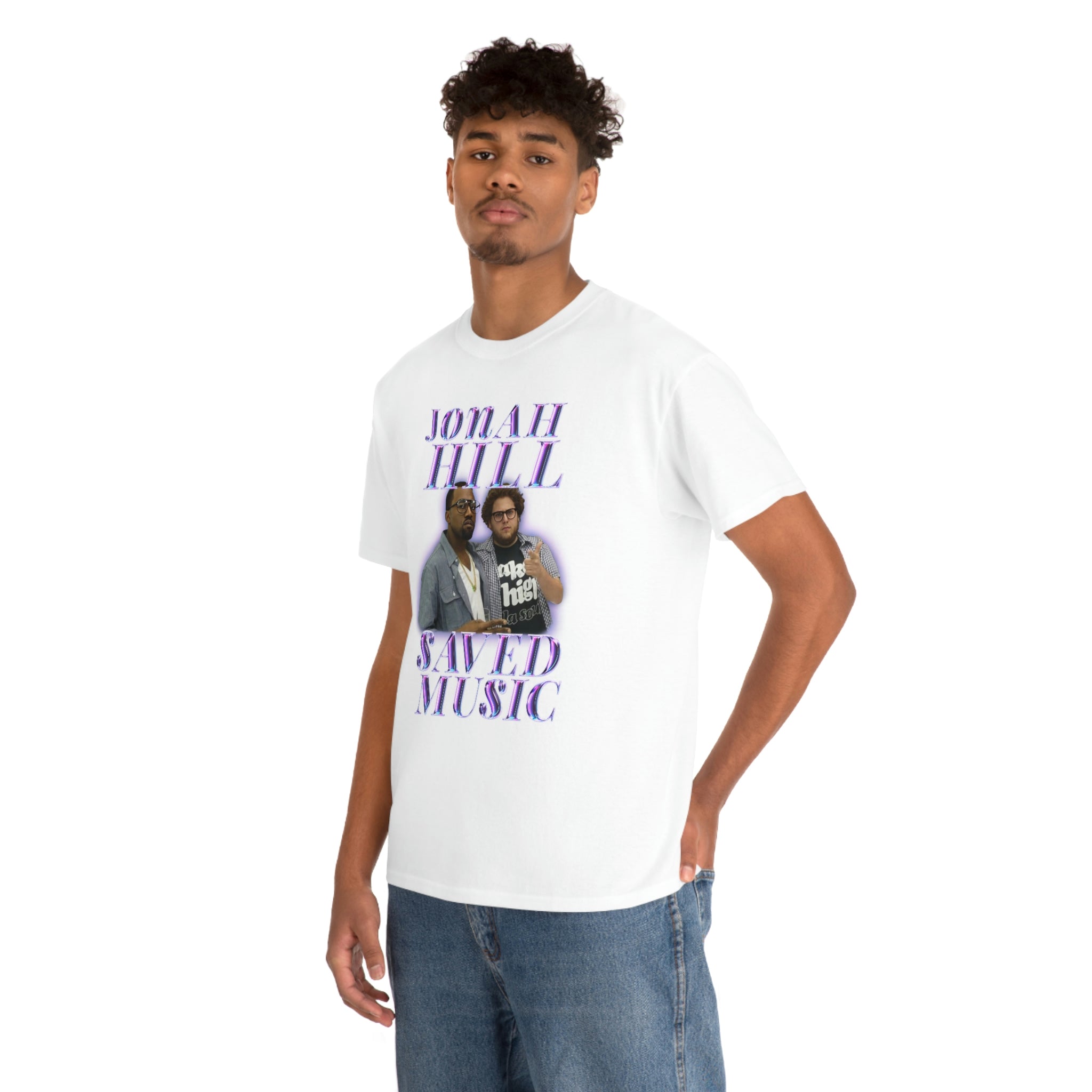 JONAH HILL SAVED MUSIC (KANYE) - Unisex Heavy Cotton Tee