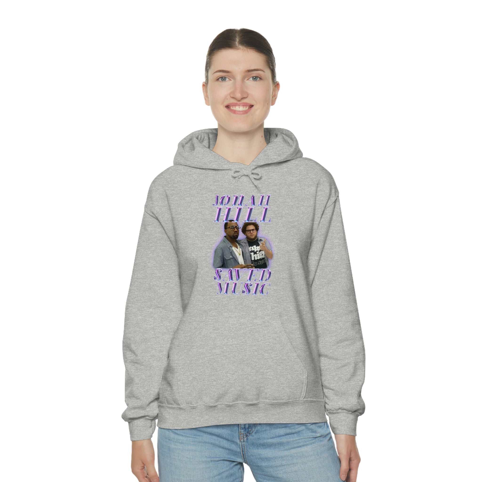 JONAH HILL SAVED MUSIC (KANYE) - Unisex Heavy Blend™ Hooded Sweatshirt