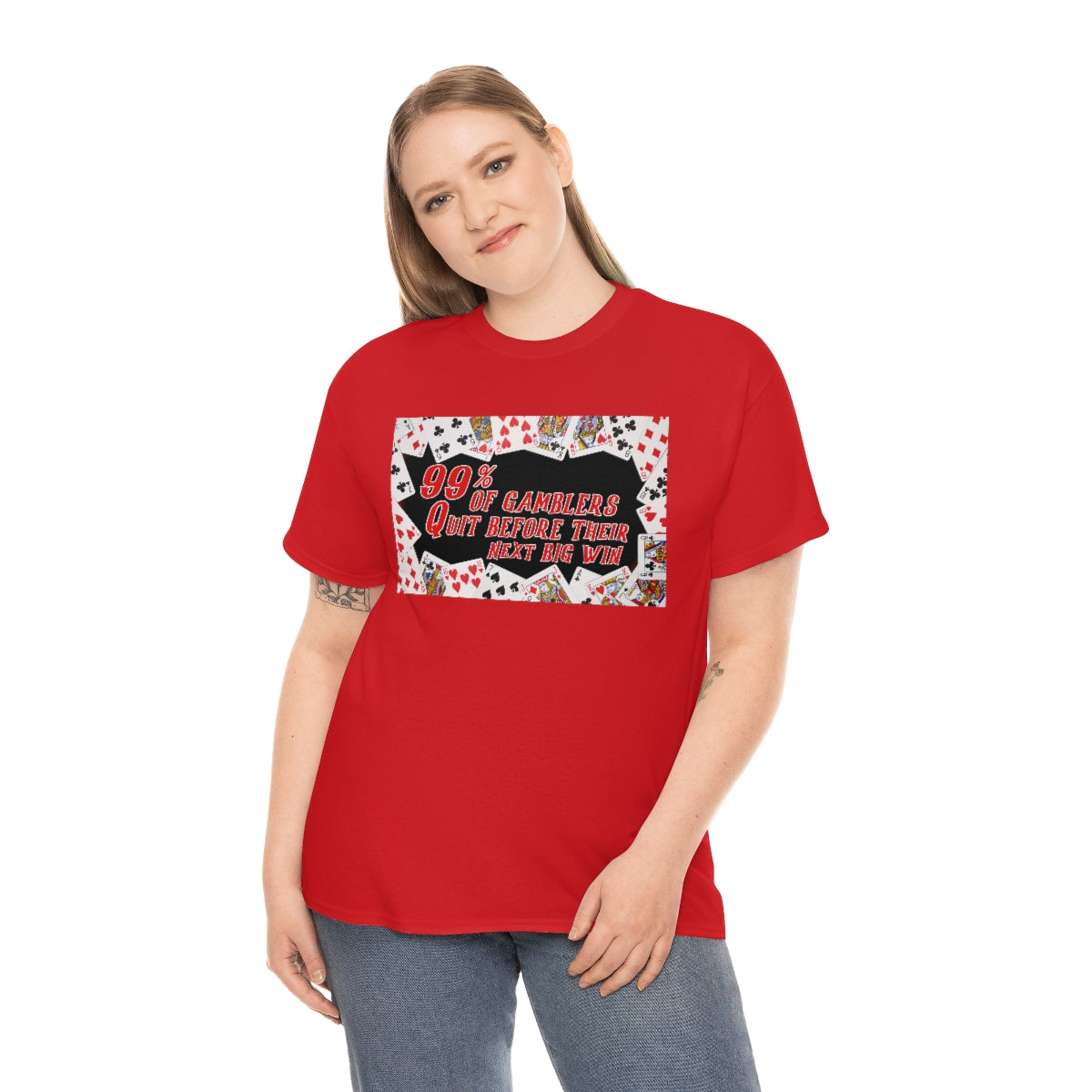 ninety-nine percent of Gamblers Quit before their next big win - Unisex Heavy Cotton Tee - All Colors