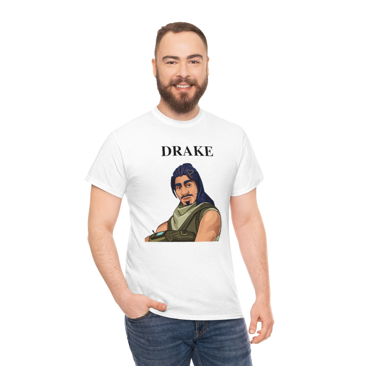 Drake Fortnite Default skin - Unisex Heavy Cotton Tee - All Colors