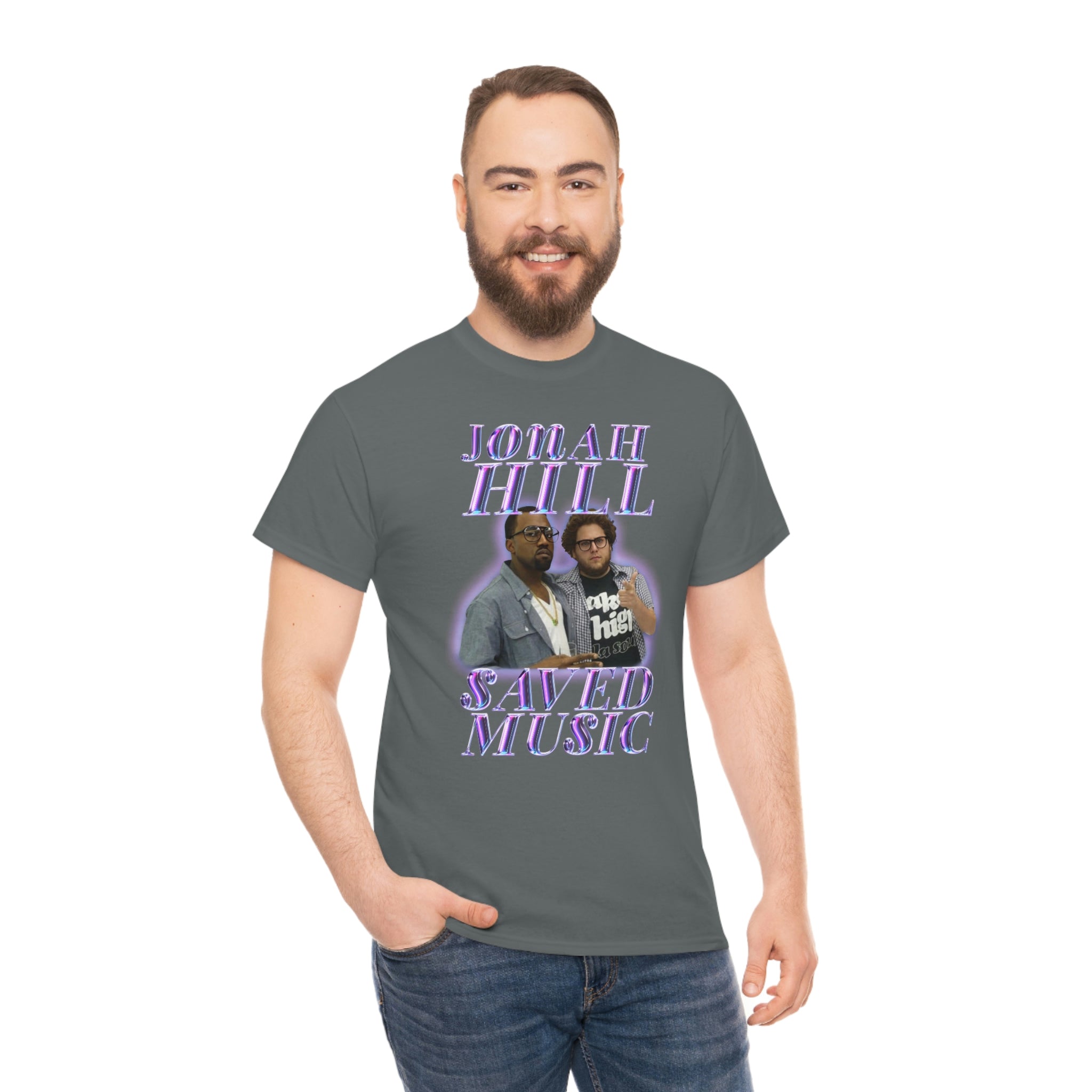 JONAH HILL SAVED MUSIC (KANYE) - Unisex Heavy Cotton Tee