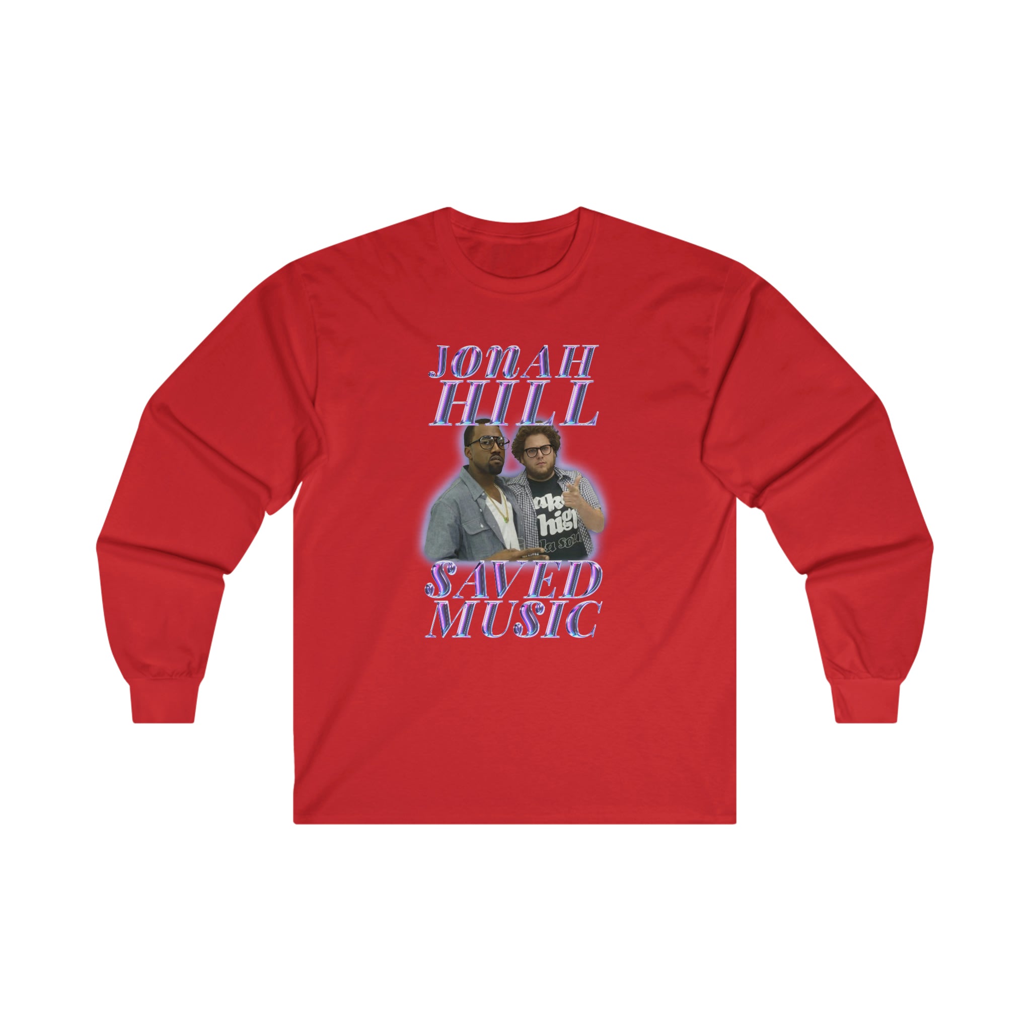 JONAH HILL SAVED MUSIC (KANYE) - Ultra Cotton Long Sleeve Tee - All Colors